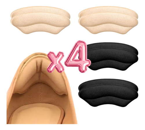 4 Pares Almohadillas Talón Confort Para Calzado Suelto