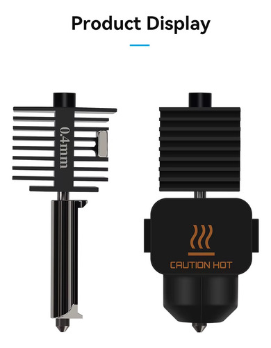 Hotend Boquilla Bambu Lab A1 A1 Mini 0.4 Mm Acero Endurecido