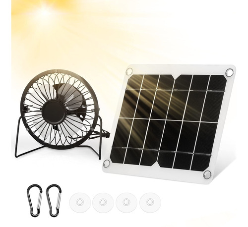 Roceei Mini Ventiladr 10 4 Alimentado Panel Solar Doble