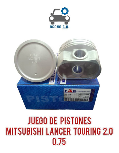 Pistones 0.30 0.75 Mitsubishi Lancer Touring 2.0 Cs6