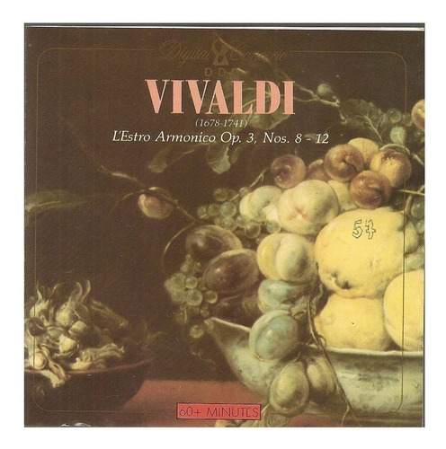 Cd Antonio Vivaldi ( C C T 714 ) L'estro Armonico Op 3 Nos