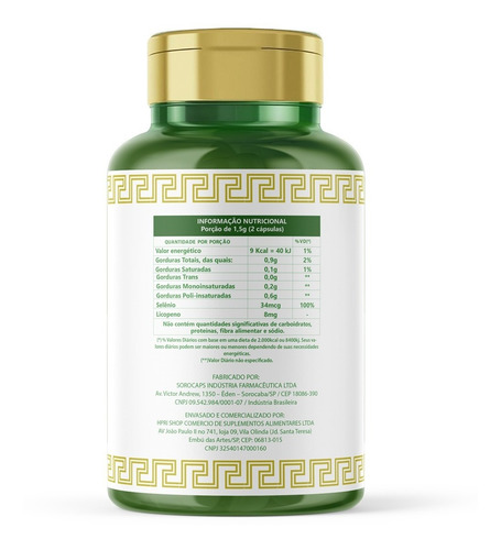 Imagem 6 de 7 de Licopeno + Selênio Antioxidante 60 Cáps Macrophytus