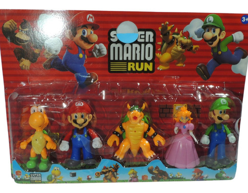 Super Mario  Bross Coleção Boneco Donkey Kong 5 Personagens