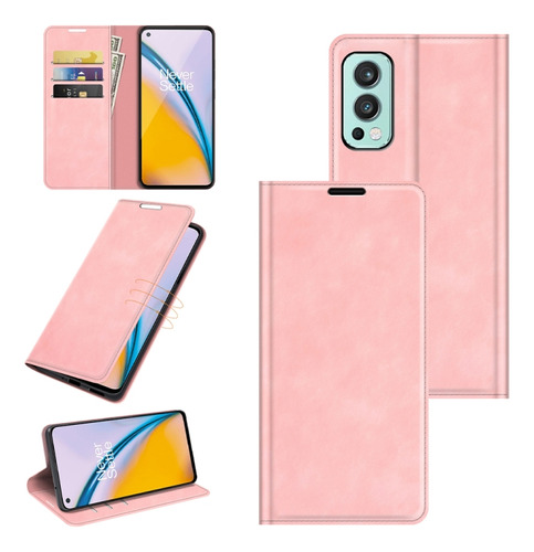 For Oneplus Nord 2 5g Magnetic Suction Leather Case