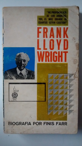 Frank Lloyd Wright - Finis Farr - Usado