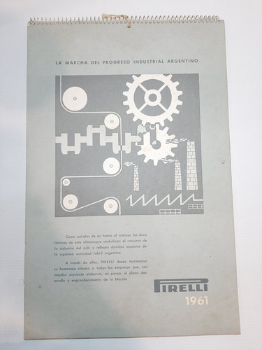Imagen 1 de 9 de Antiguo Almanaque Pirelli 1961 Impecable Ro 1832