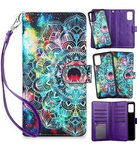 Protector Tipo Cartera Para Samsung Galaxy A03s Mandala