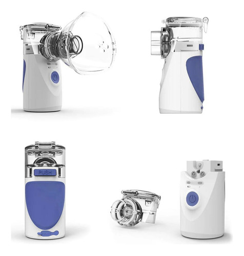 Mini Nebulizador Portátil Niños Adultos Mesh Inhalador Usb Color Blanco
