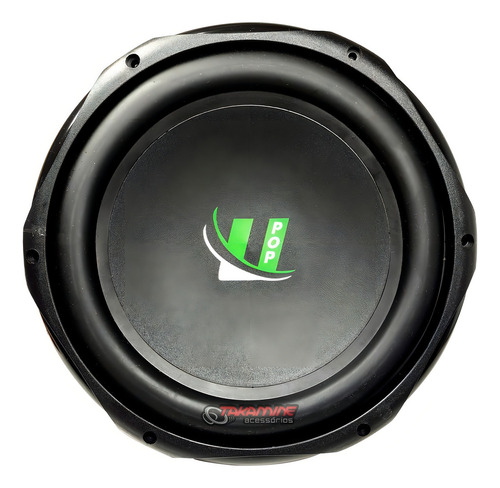 Subwoofer 12 300wrms Bobina Simples 4 Ohms Cone De Celulose Cor Preto