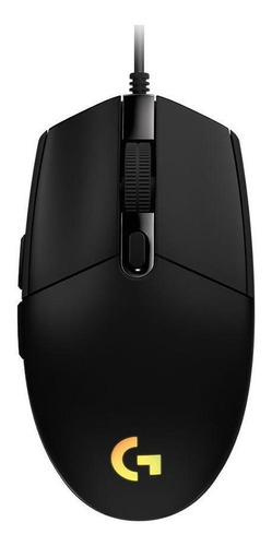Mouse Gamer Logitech G203 8000 Dpi Rgb Preto Com Fio Lacrado
