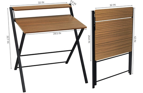 Imagen 6 de 8 de Mesa Tipo Escritorio Plegable Práctico Portátil Laptop Tarea