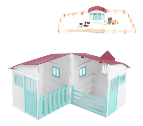 Modelo De Casa De Granja De Simulación, Escena De Juguete, D