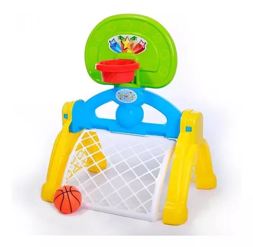 Jogo de Futebol Gol e Tabela de Basquete Infantil 2 em 1 BW126