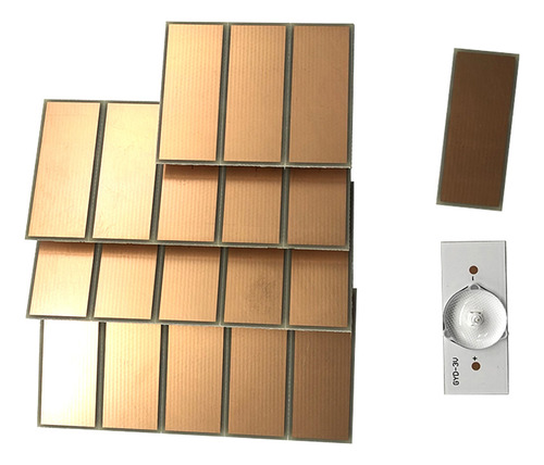 20 Perlas De Lámpara Smd De 3 V Para Reparación De Televisor