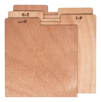 Comprar Crosley Ac1045a-na A-z Divisores De Madera De Madera De 5),