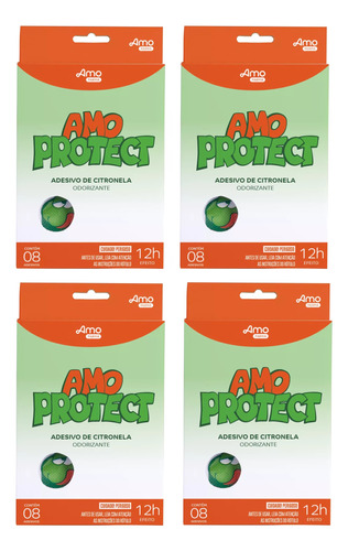 Repelente Adesivo Natural Infantil Amo Protect 04 Caixas