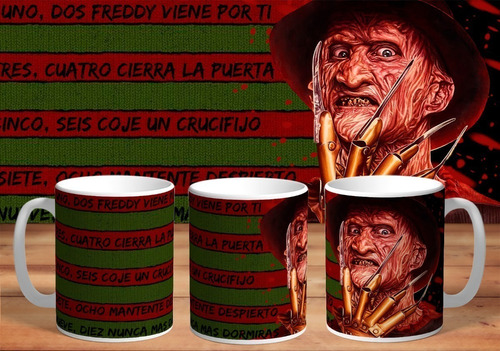 Taza - Tazón Freddy Krueger De Cerámica