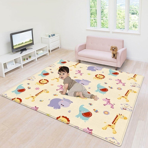 Alfombra De Goma For Niños Juego De Gateo Plegable For Bebés