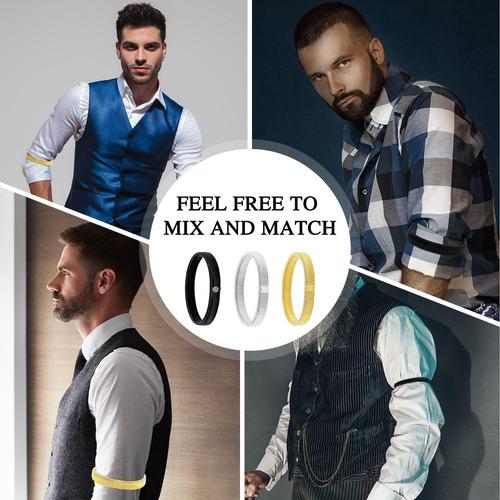 6 Brazaletes Antideslizantes Camisa Elástica Soportes De Man