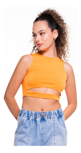 Polera Sin Manga Para Mujer Efesis Polera Viena Crop Abertur