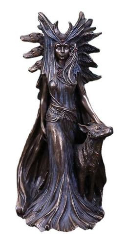 Estatua De Diosa Mágica Griega, Hécate Y Perro, Artesanías D