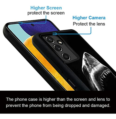 Funda Para Galaxy A14 5g Great Blanco Shark Luxury Pattern S