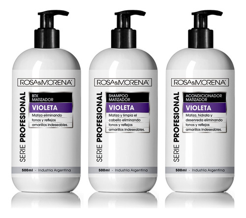 Kit Btox + Shampoo + Acondicionador Matizadores Violeta