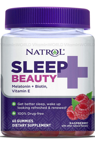 Natrol Sleep & Beauty Con Melatonina Biotina Y Vitamina E
