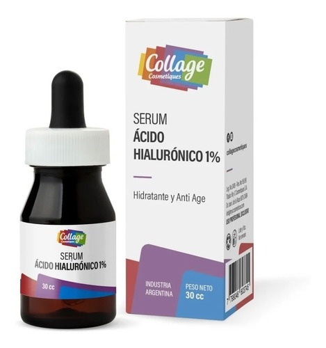 Serum Collage Concentrado Acido Hialuronico 1% Anti Age 30ml