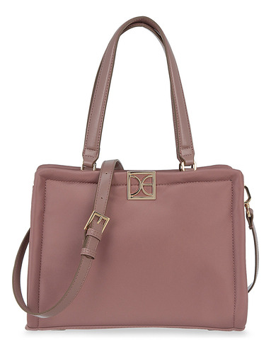 Bolsa Satchel Cloe Llaldemi Grande Color Rosa