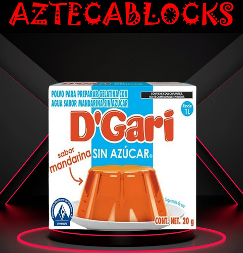 Dgari® 3 Gelatinas De Agua Sin Azucar Sabor Mandarina Wow
