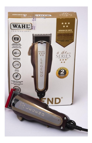 Cortadora de pelo Wahl Professional 5 Star Legend 8147 plateada y roja 220V