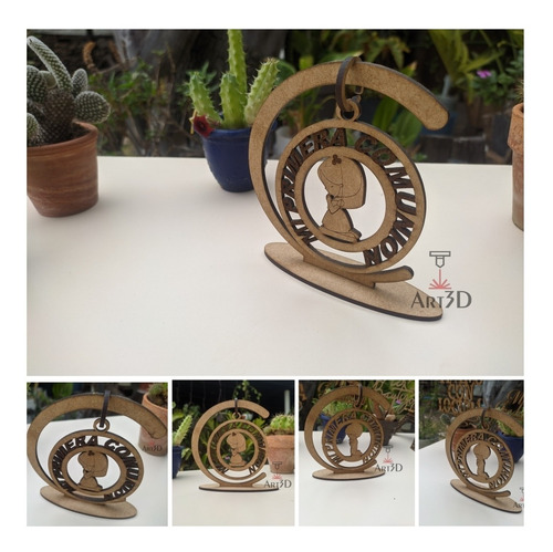 Imagen 6 de 6 de Recuerdo Primera Comunión En Mdf Crudo De 3mm Corte Láser