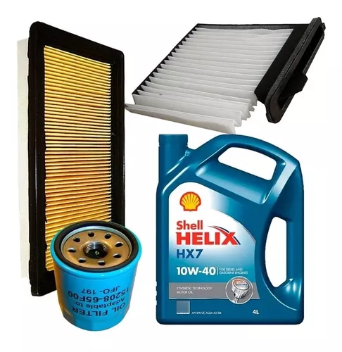 Pack Filtro Aceite + Golilla + 4lt Aceite 10w40 Nissan Tiida