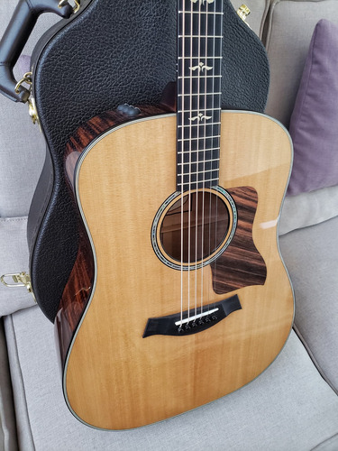 Taylor 610e Maple Flamed Back And Sides Natural Natural Diestro Ébano (Usado)