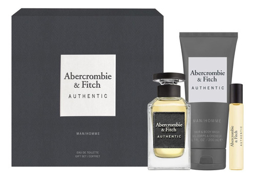 Perfume Abercrombie & Fitch Authentic + Gel De Baño + Mini 
