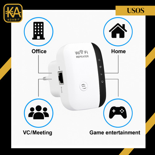Repetidor amplificador De Señal Wifi Extender Access Point 300mbps 2.4ghz