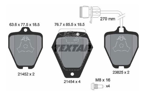 Pastilhas De Freio Diant. Audi S6 Sedan 1994-1998 C4