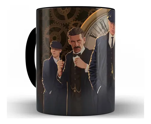 Caneca Peaky Blinders Alça Preta 325ml Personalizd + Caixa