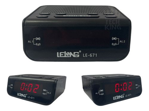 Relógio Digital Com Radio Fm Acompanha Manual De Instruções