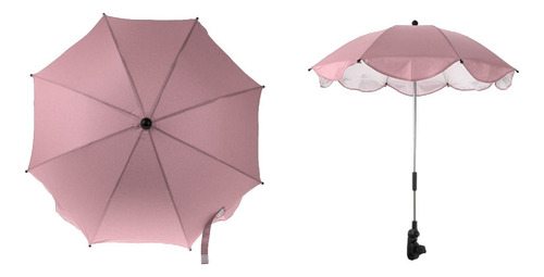 Sombrilla De Cochecito De Cochecito De Bebé Parasol Rosado