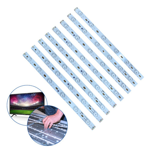 Kit 8 Barras De Led Dl3954(a)f Dl3954 Completo