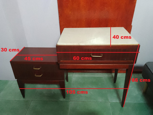 Cómoda Antigua Con Marmol (Usado)