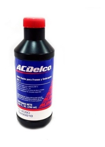 Liga De Frenos Dot3 Acdelco 290ml