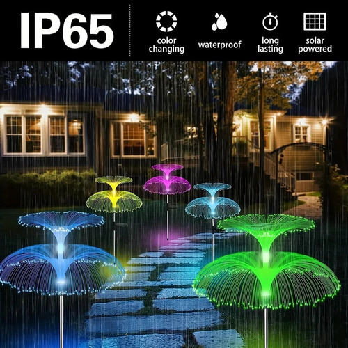 Luces Led Solares Para Medusas, 1 Unidad, Para Exteriores, J
