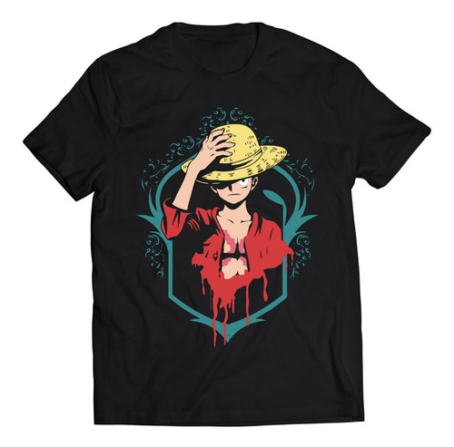 Polera Anime - One Piece Luffy Pintura