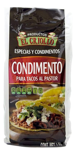 1 Kilo De Condimento Para Tacos Al Pastor El Criollo