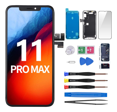 Reemplazo De Pantalla Para iPhone 11 Pro Max Con Altavoz Aud