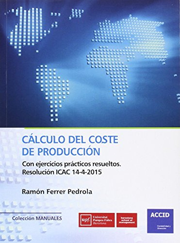 Libro Calculo Del Coste De Produccion De Ramón Ferrer Pedrol