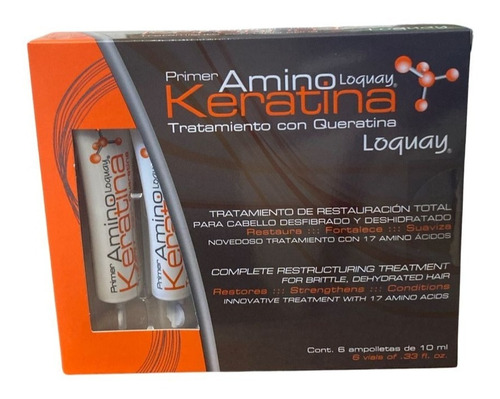 Loquay Tratamiento Amino Keratina 6x10ml